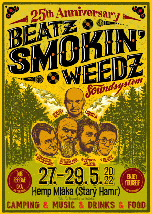 plakát BEATZ SMOKING WEEDZ