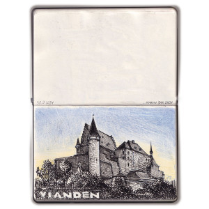 hrad Vianden (něco mezi Karlštejnem a Bradavicemi)